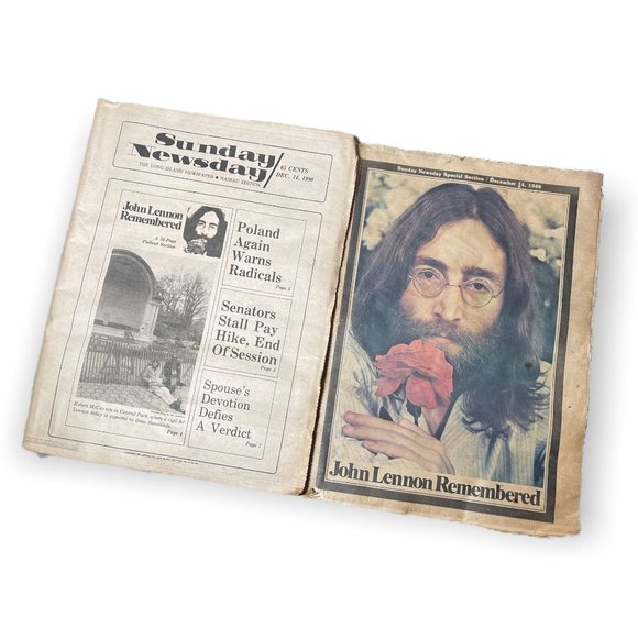 John Lennon Newspapers - Picture 1 of 5
